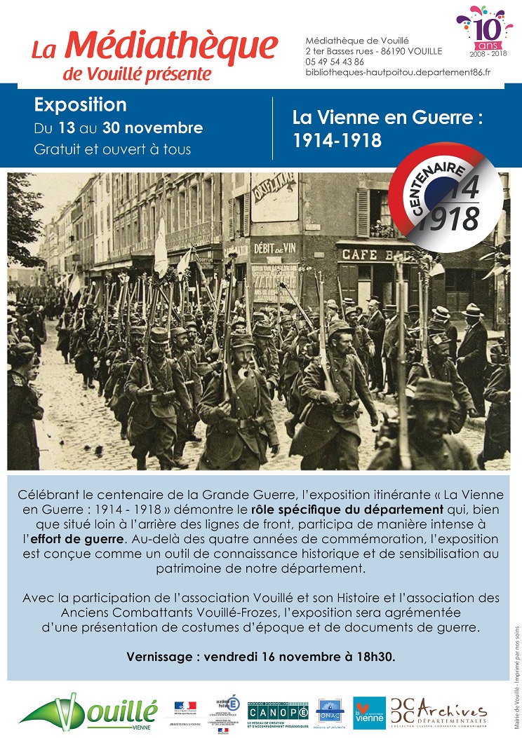 Exposition "La Vienne en guerre 1914-1918"